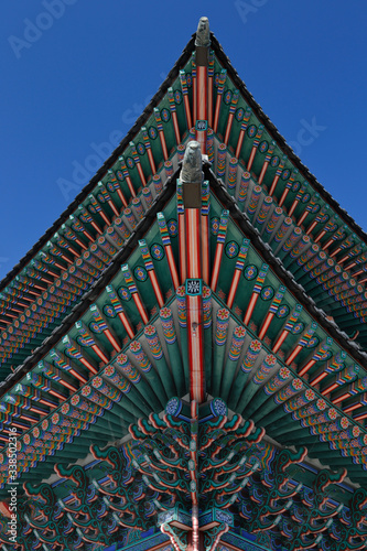 Gyeongbokgung Palace, Palace of Shining Happiness, Seoul, South Korea, Asia - shot November 2013