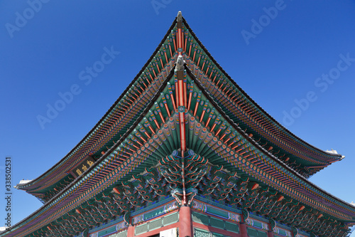 Gyeongbokgung Palace  Palace of Shining Happiness  Seoul  South Korea  Asia - shot November 2013