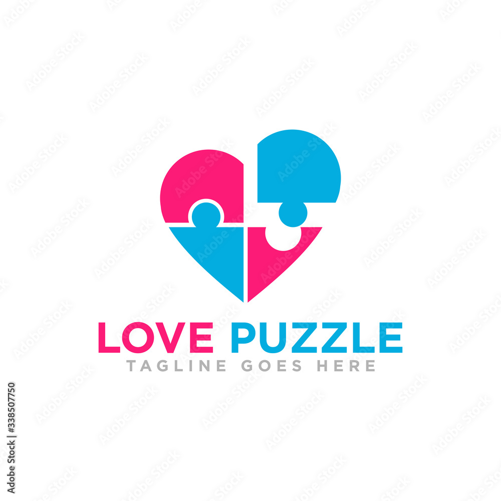 Puzzle Pieces Logo Design Vector Puzzle Pieces Logo Design Vector