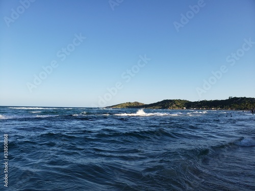 praia, água, mar, salgada, férias, natureza, mar, onda, céu azul