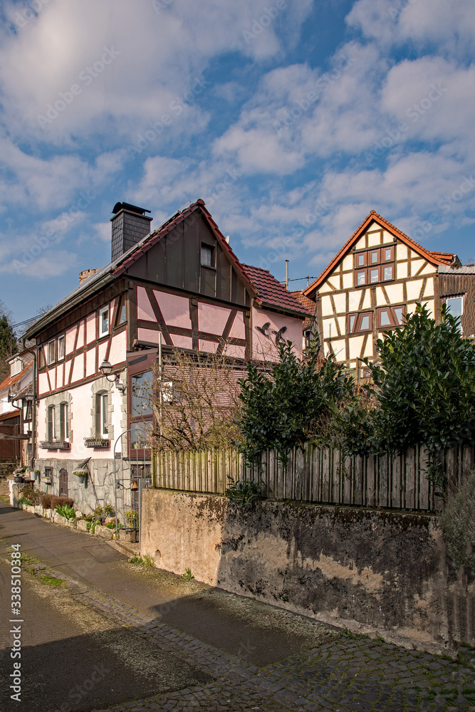 In den Straßen der Altstadt von Lißberg, Gemeinde Ortenberg in der Wetterau, Hessen, Deutschland In den Straßen der Altstadt von Lißberg, Gemeinde Ortenberg in der Wetterau, Hessen, Deutschland