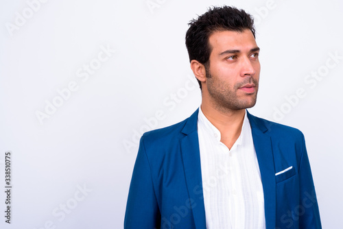 Face of handsome Turkish businessman in suit
