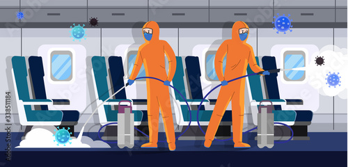 Airplane disinfection