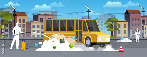 Disinfection of public transport