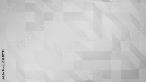 Fototapeta Naklejka Na Ścianę i Meble -  White, gray, abstract geometric background, 3d rendering from polygons, triangle, illustration, pattern triangular template. for use in beautify desing background art