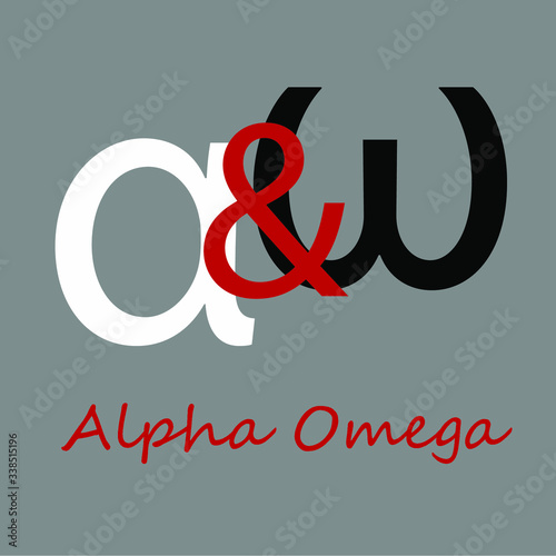 Logo for your business - Greek letter alpha and omega