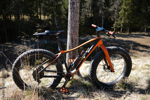 Fat bike wine bottle cage #01