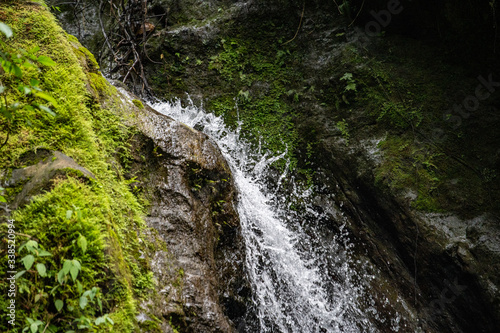 Gushing waterfall, costa rica