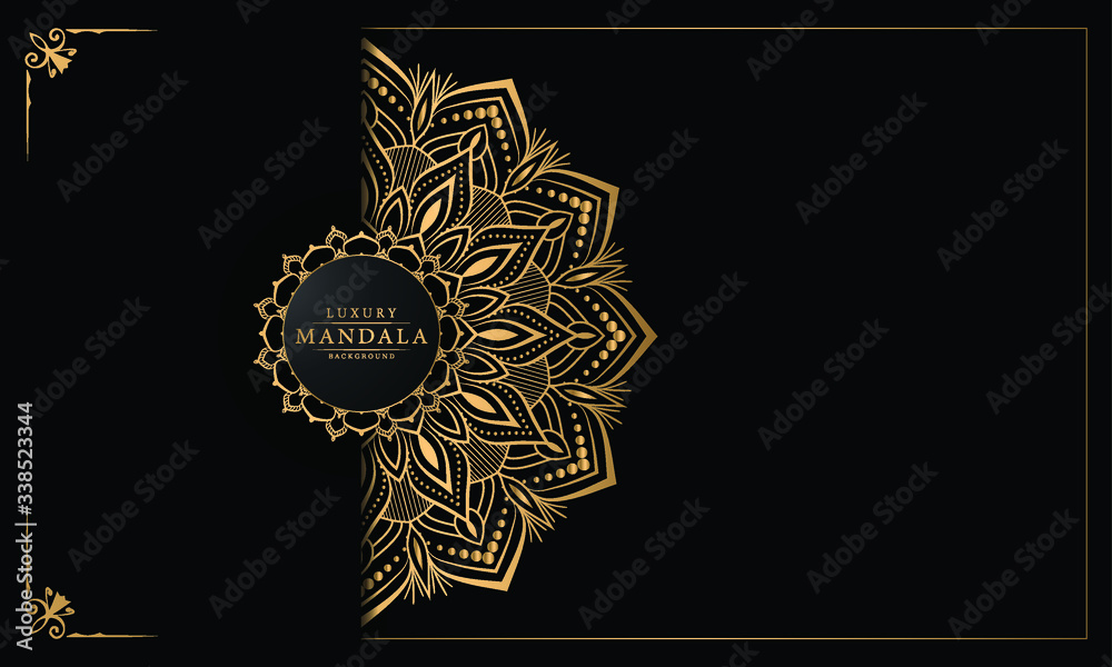 vector illustration of an abstract background with mandala pattern
