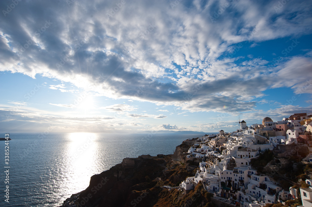Clouds over Oia