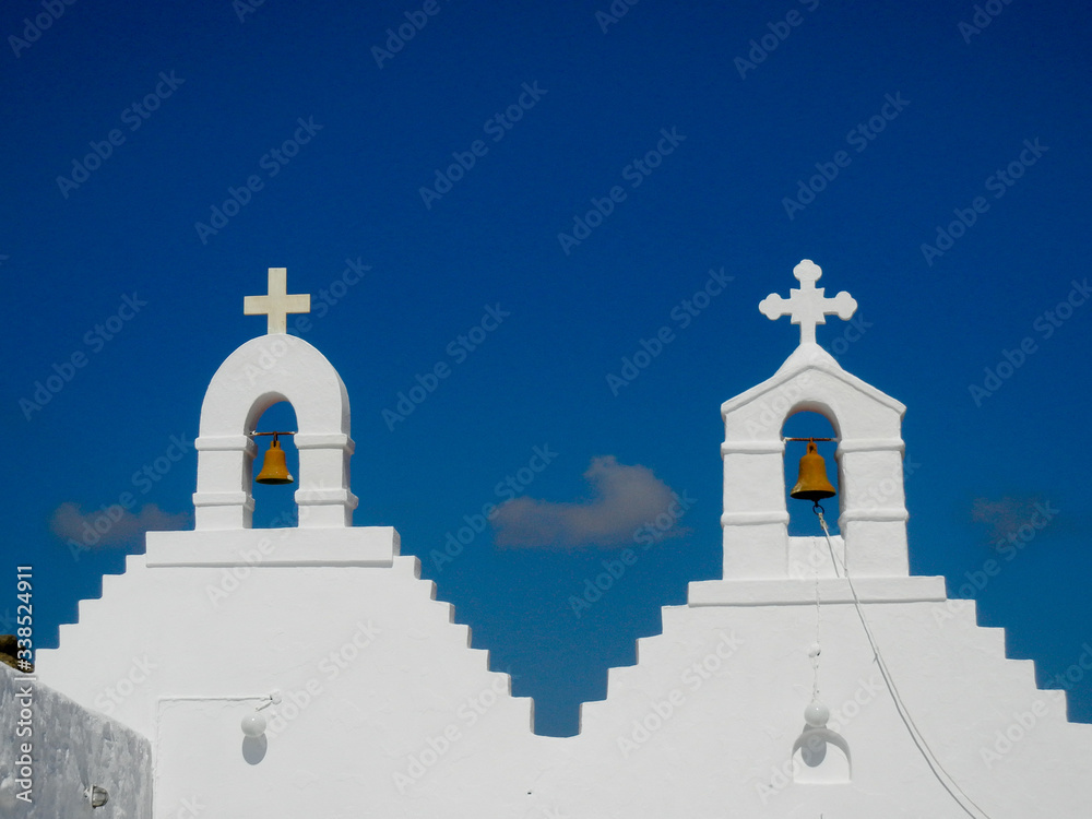 Fototapeta premium Mykonos, Greece Churches 