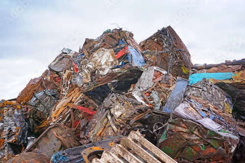 Mountains of metal trash