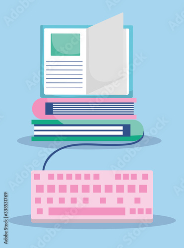 education online, ebooks connection keyboard learning