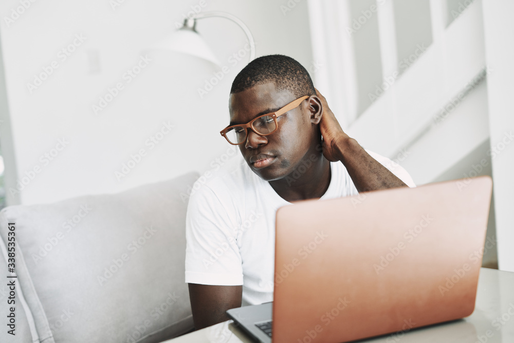 male of african appearance at home male of african appearance at home