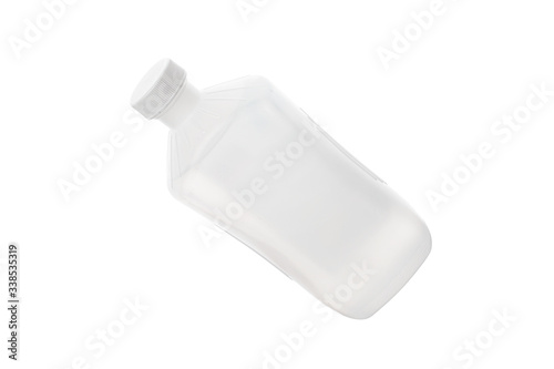 Full Isopropyl Rubbing Alcohol Bottle isolated on white background. photo