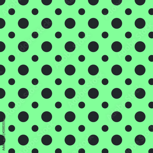 Seamless Dotted Pattern Design With Aqua Menthe Background