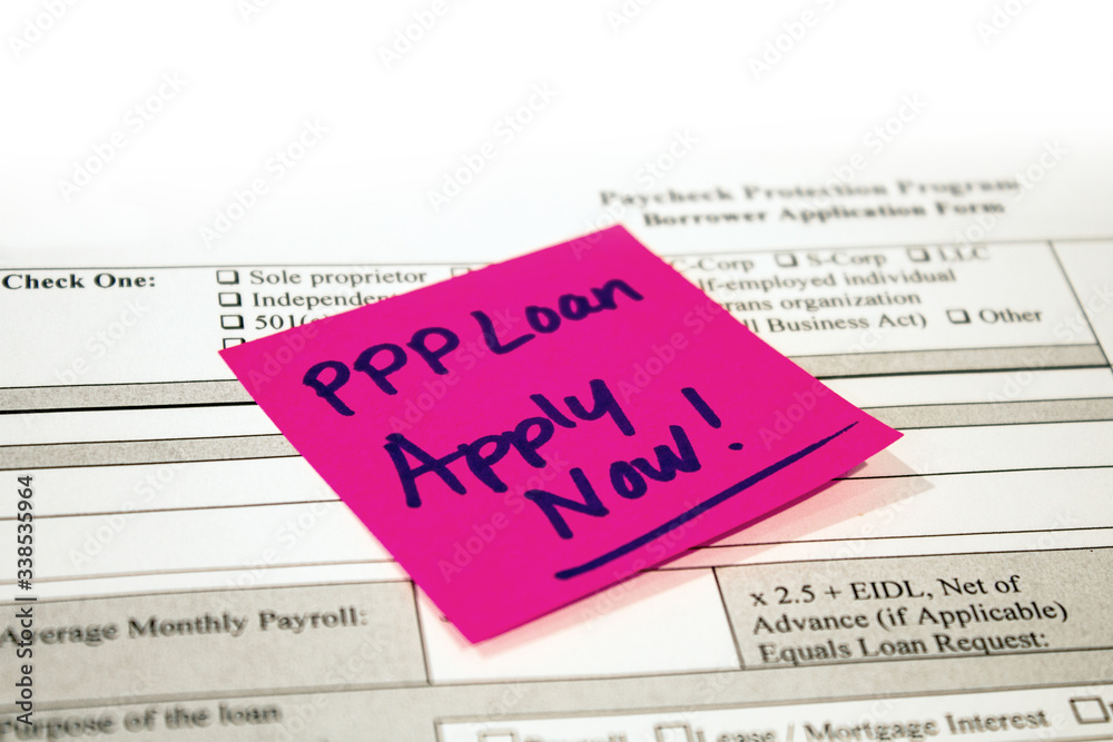 Paycheck Protection Program Application and Reminder Note