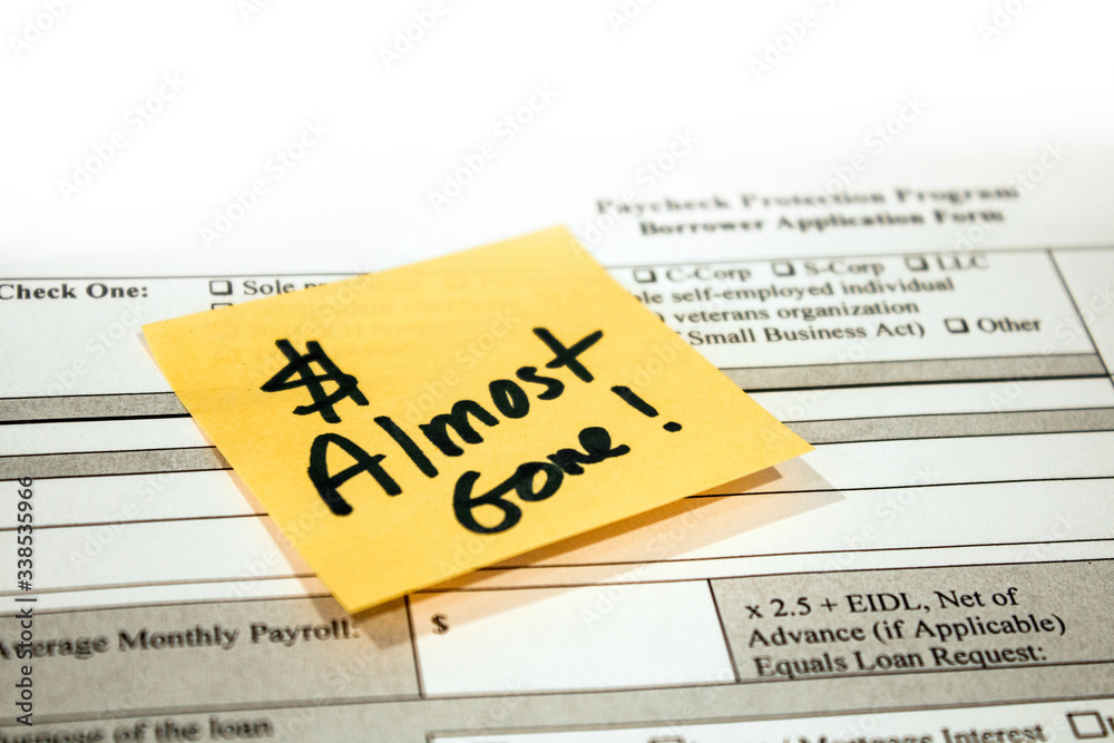 Paycheck Protection Program Application and Reminder Note Paycheck Protection Program Application and Reminder Note