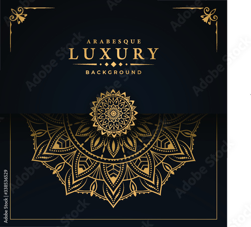 vector illustration of an abstract background with mandala pattern