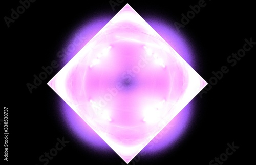 Abstract pink neon glow pattern for decoration design.