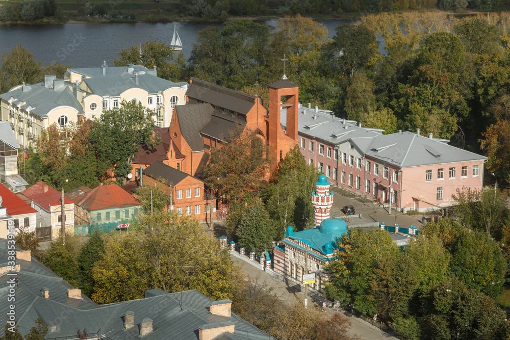 temple, Catholic, Islamic, near, tolerance, always, near, faith, castle, architecture, building, house, tower, old,, Church, travel, middle ages, river, city, history, Tver, landmark, city, sky, hill,