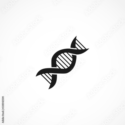 DNA icon. isolated on white