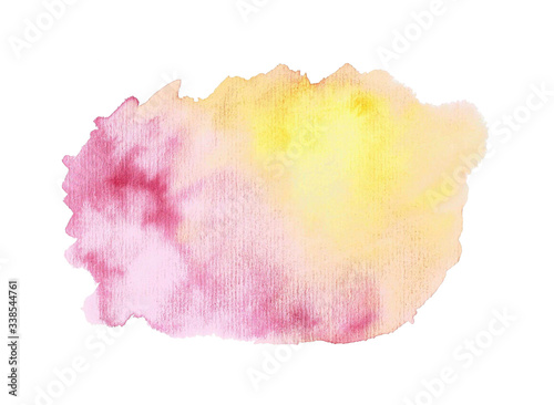 Сolor watercolor stain. Abstract multicolor watercolor gradient paint  texture background.
