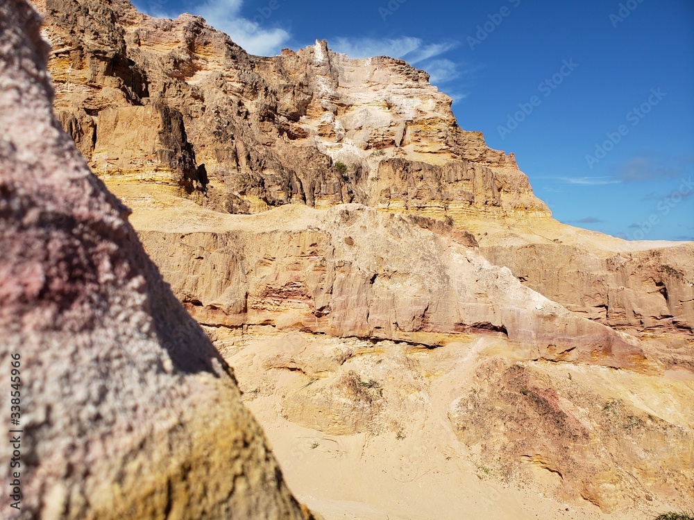 Fototapeta premium falésias, montanhas, areia, deserto, beira mar, 