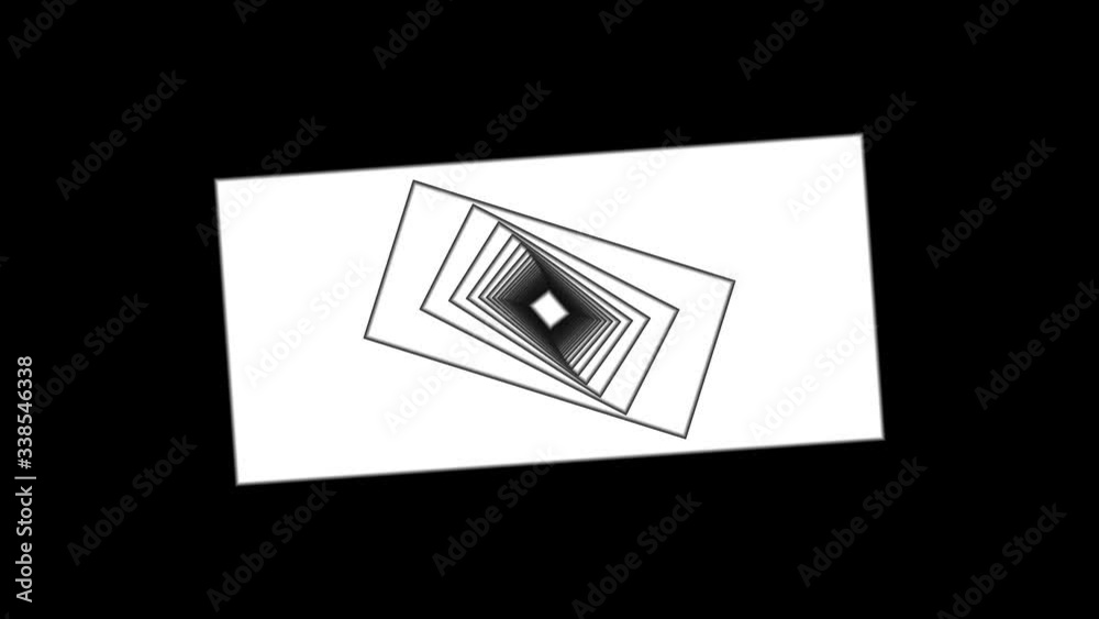 Abstract CGI motion background with collapsing/expanding metallic ...