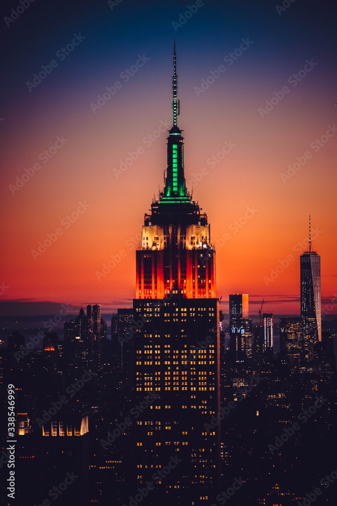 Obraz premium Empire State Building by Night