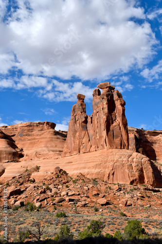 Red Rock formation in Arches National Park