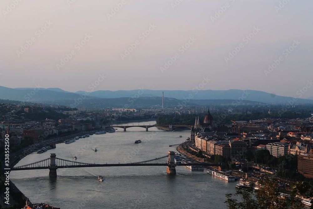 Naklejka premium panorama of budapest