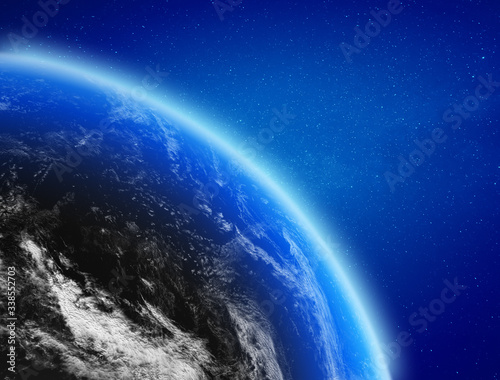 Fototapeta Naklejka Na Ścianę i Meble -  Planet Earth clouds background