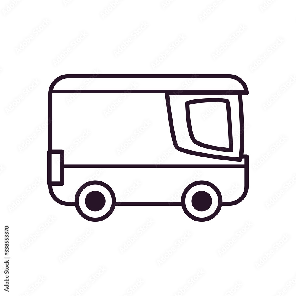 fast delivery concept, delivery van icon, line style fast delivery concept, delivery van icon, line style