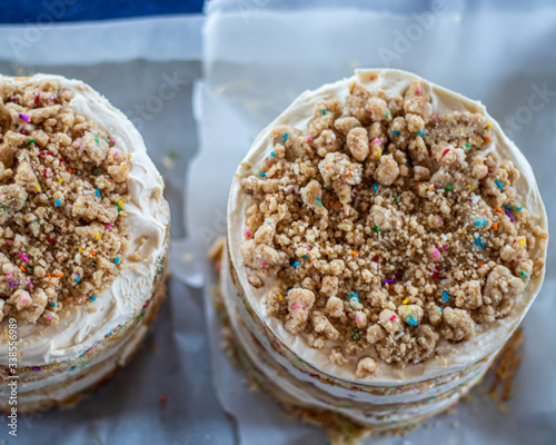 Birthday Cake Crumb Topping Sprinkles photo