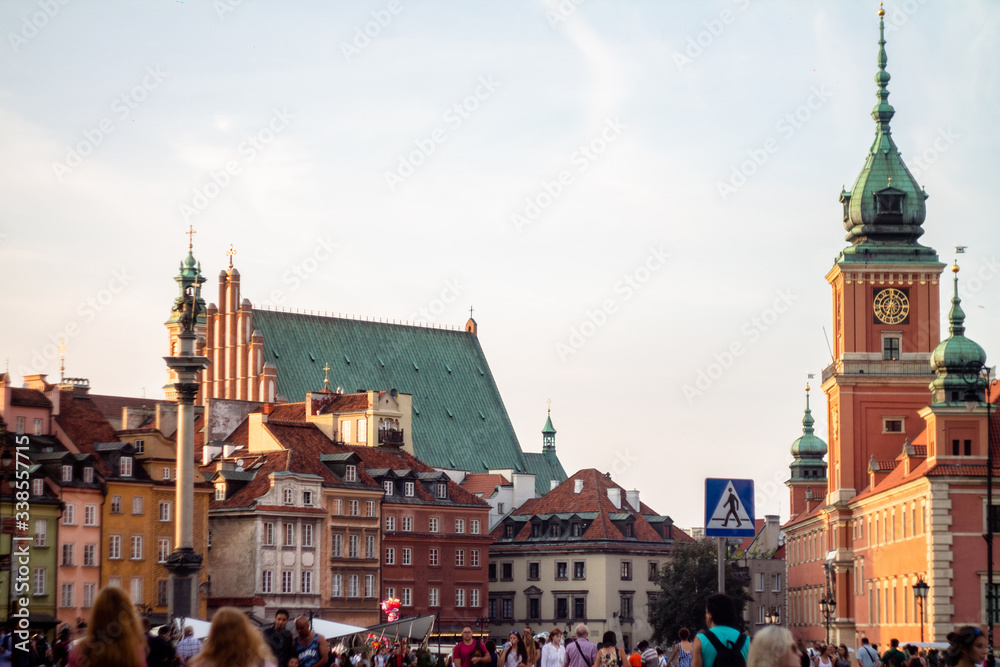 Fototapeta premium Warsaw center. Old city