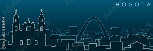 Bogota Multiple Lines Skyline and Landmarks