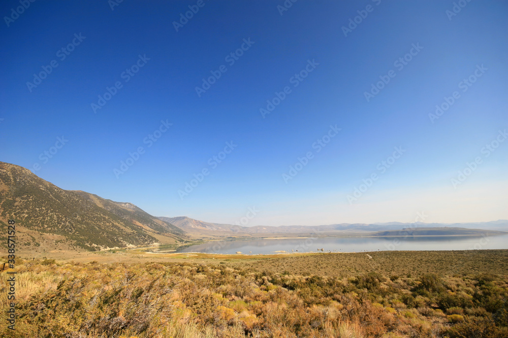 High angle view of the Mono Lake