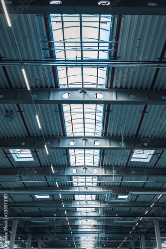 Roof skylight in the warehouse 