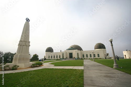 Cloudy view of the Griffith Observatory