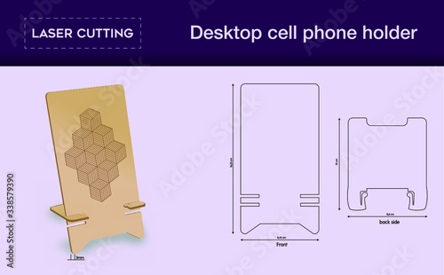 Laser cutting Desktop cell phone