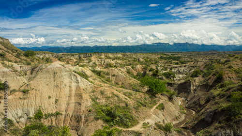 view of the mountains, tatacoa desert, Huila, Colombia