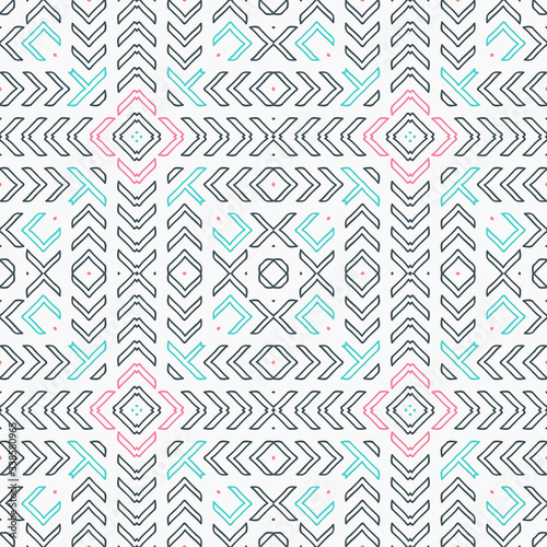 Seamless pattern with hipster arrows tiles
