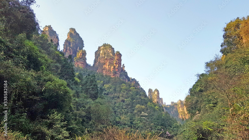 View of natural resources. Zhangjiajie National Forest Park. Avatar Park or mountains-China. View of natural resources. Zhangjiajie National Forest Park. Avatar Park or mountains-China.