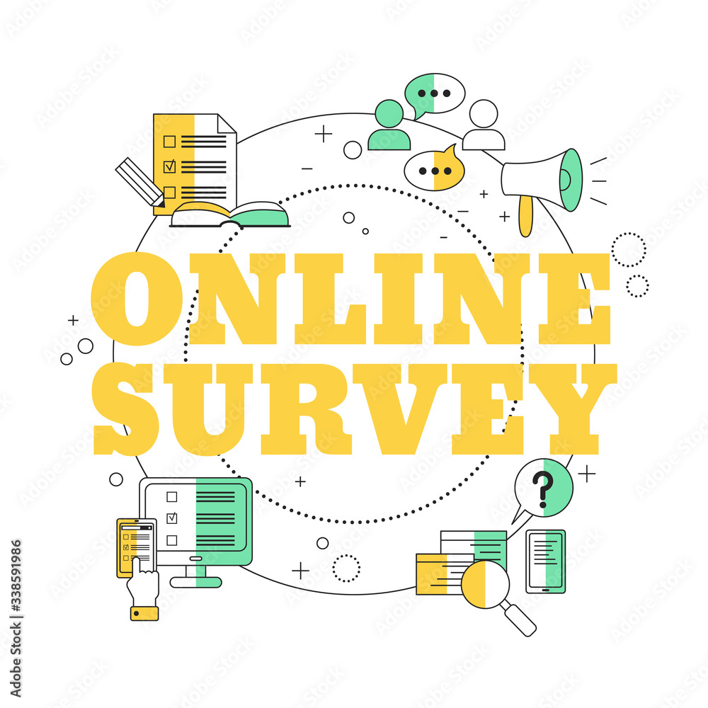 Online survey concept