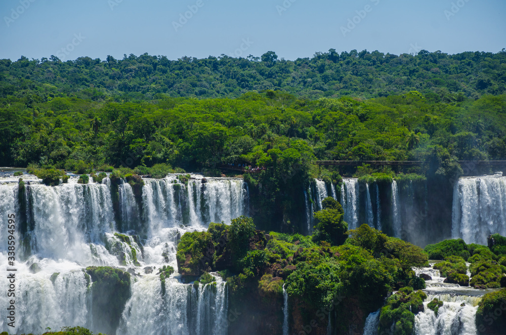 iguazu, waterfall, river, brazil