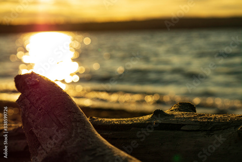 sunset on the beach