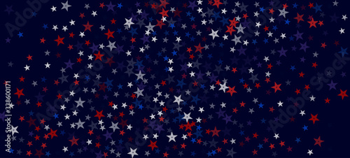 National American Stars Vector Background. USA 11th of November President's Memorial Veteran's 4th of July Independence Labor Day 