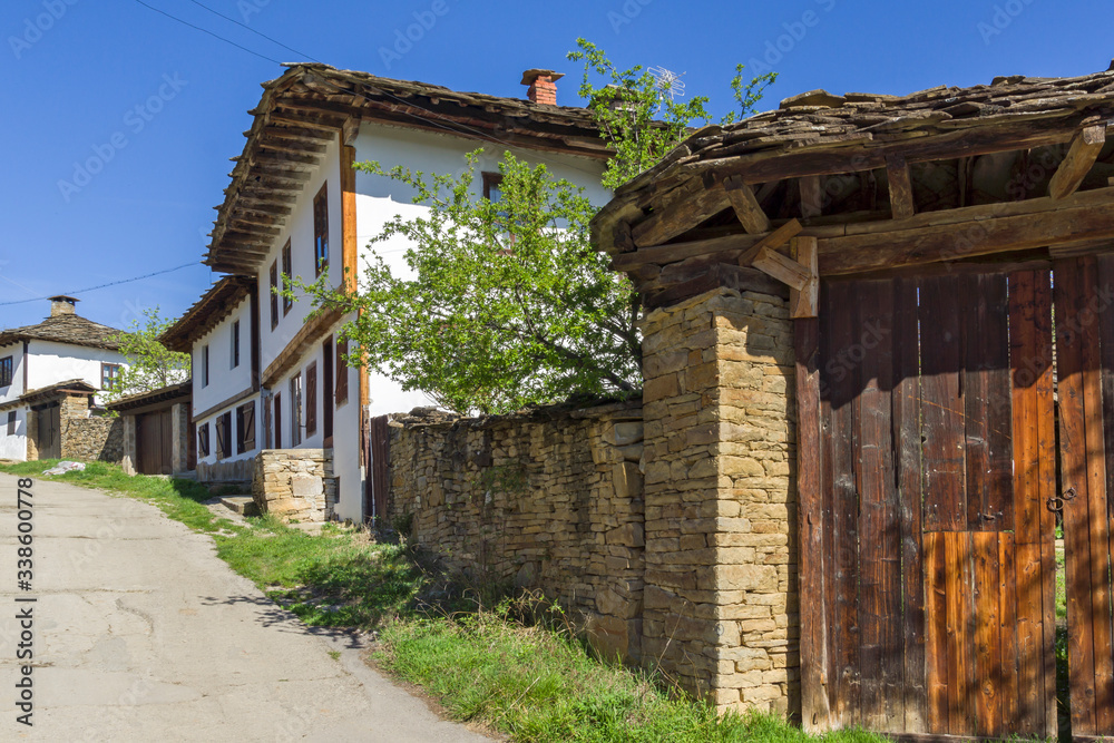 Old houses at historical village of Staro Stefanovo, Bulgaria