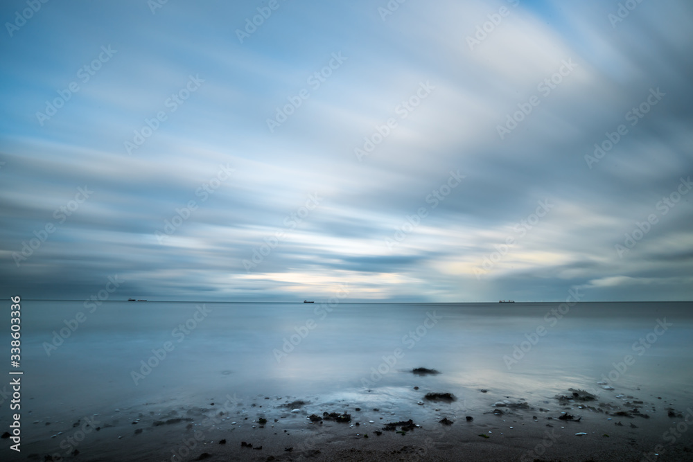 clouds over the sea, long exposure, blurry clouds clouds over the sea, long exposure, blurry clouds